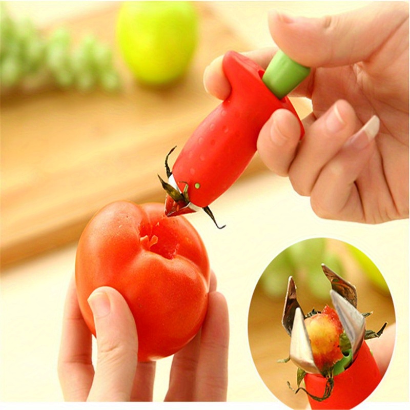 kitchenware tomato stalks fruit strawberry knife stem leaves remover fruit slicer strawberry huller fruit corer kitchen tool details 6