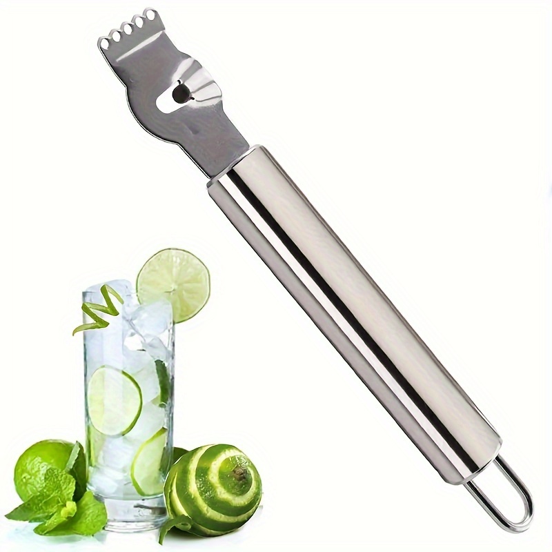 1pc lemon zester grater stainless steel lemon grater orange peeler citrus fruit grater peeling knife kitchen gadgets bar accessories details 5