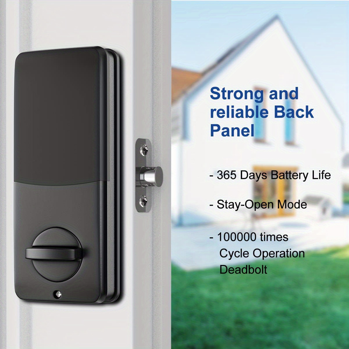 smart lock with fingerprint deadbolt 5 in 1 keyless entry door locks with keypads app remote control ip54 waterproof auto smart lock details 5