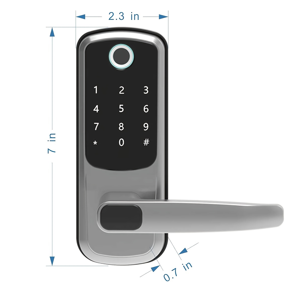 storage memory function safely keyless entry door lock keypad door lock keyless door lock fingerprint door lock biometric door lock keypad entry door lock passcode code door lock digital smart door lock smart lock details 8