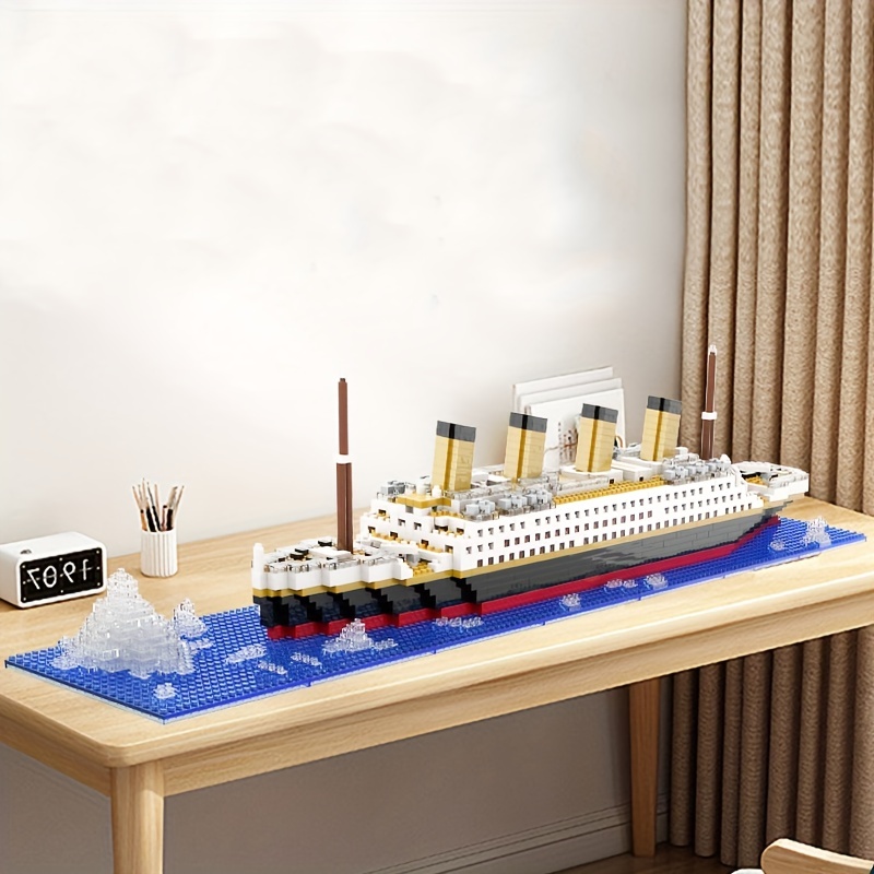 chinese building blocks high difficult cruise ship model assembled toy birthday gift halloween thanksgiving day christmas gift details 2