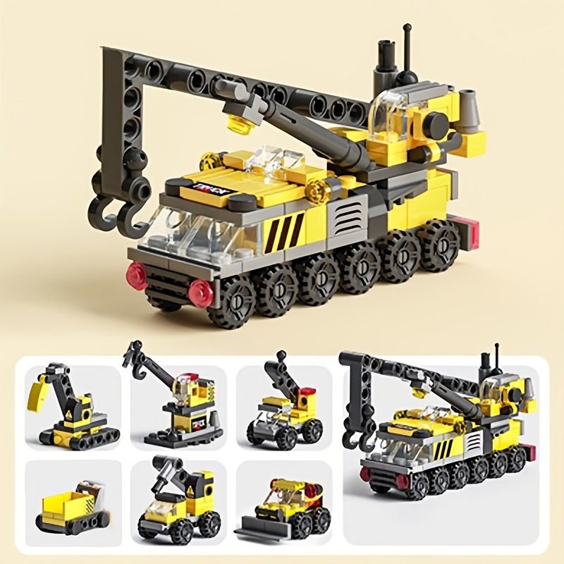 build a construction empire with this 6 in 1 machinery themed building block kit halloween thanksgiving day christmas gift details 5