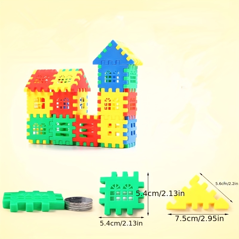 60pcs villa building block toys house splicing toys montessori toys fine motor skills education classification and matching stacked toys random colors halloween thanksgiving day christmas gift details 0