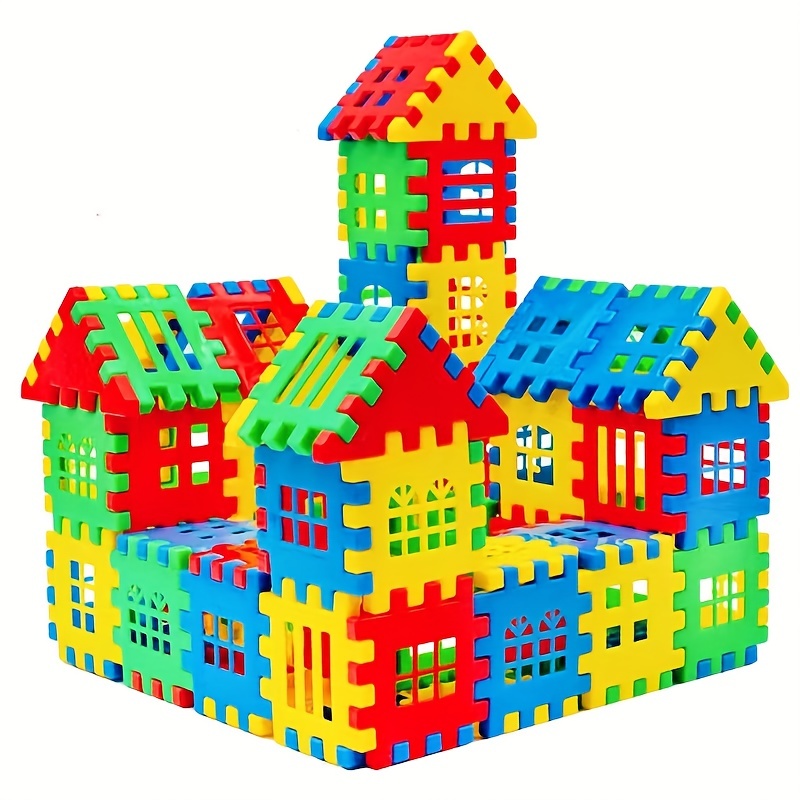 60pcs villa building block toys house splicing toys montessori toys fine motor skills education classification and matching stacked toys random colors halloween thanksgiving day christmas gift details 2